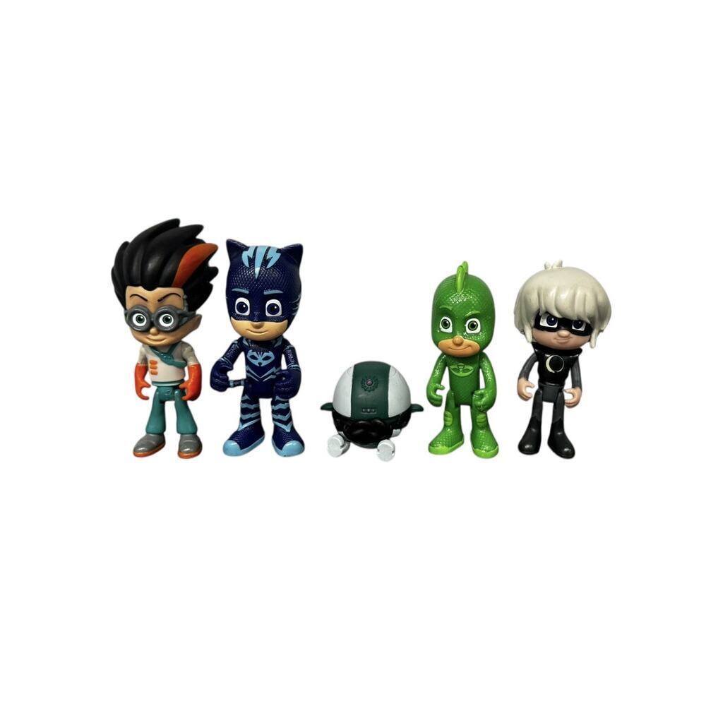 PJ Masks Disney Jr. Lot Of 4 Action Figures & Romeo’s Robot : Catboy Gekko Romeo